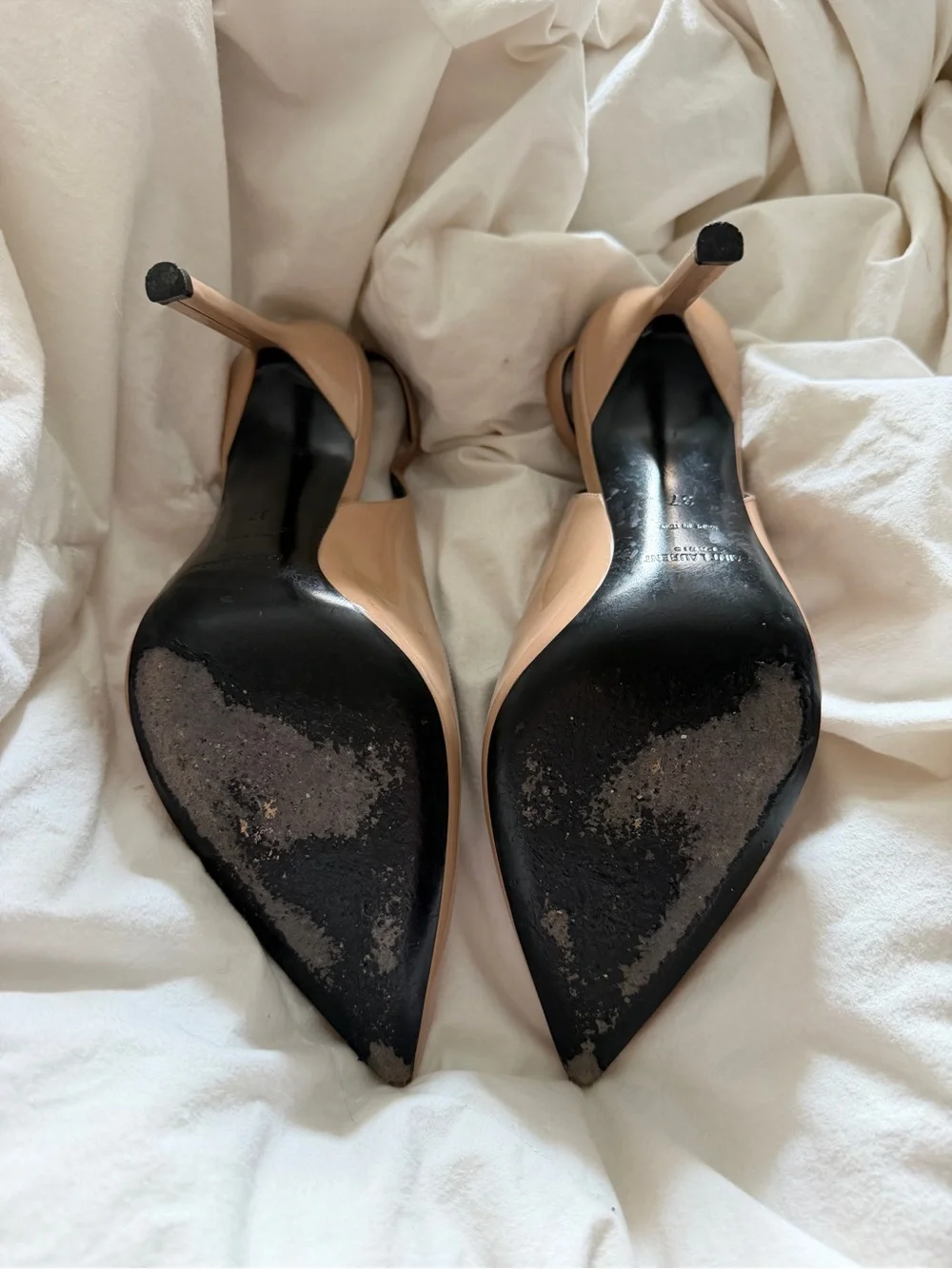 Saint Laurent sling back heels in nude SIZE 37 - Picture 4 of 8